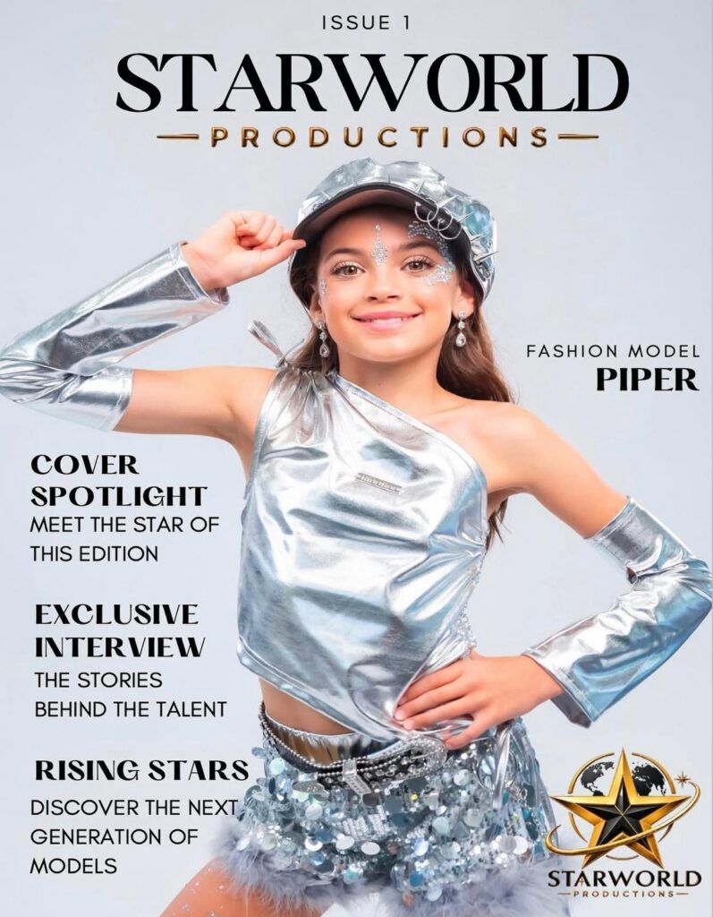 Magazine Issue 1 cover featuring fashion model Piper