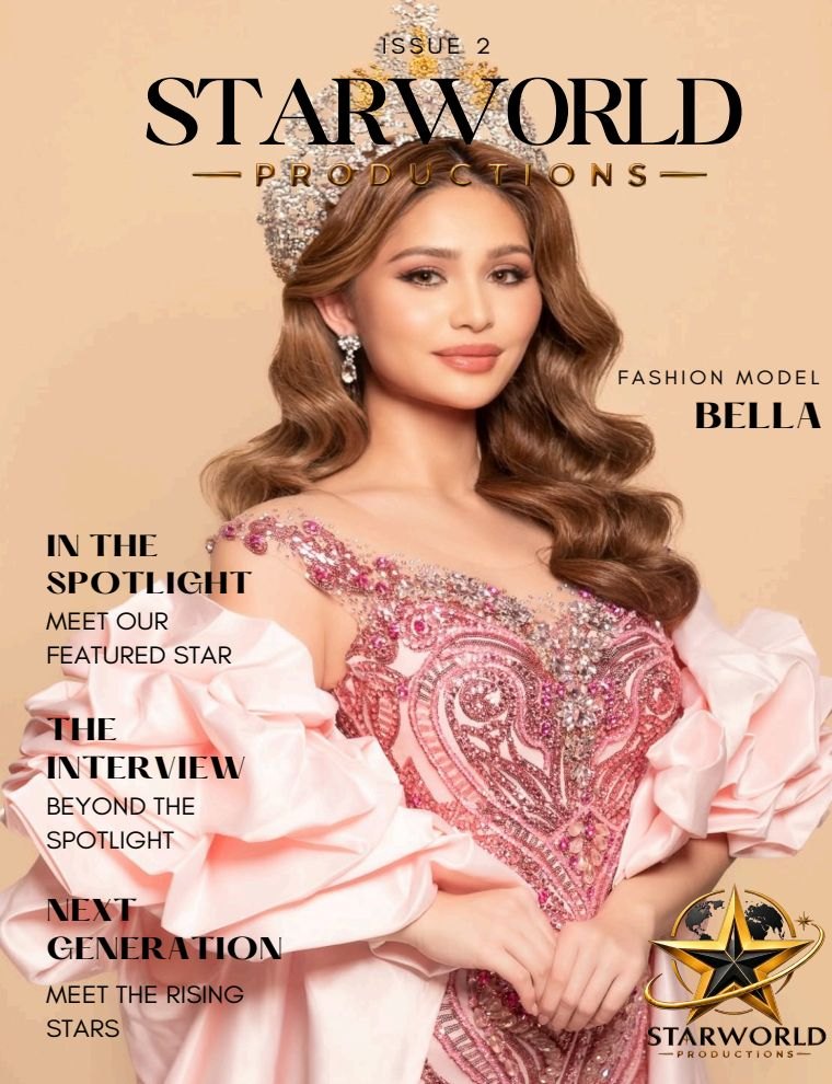 Starworld Magazine Issue 2 cover featuring Bella